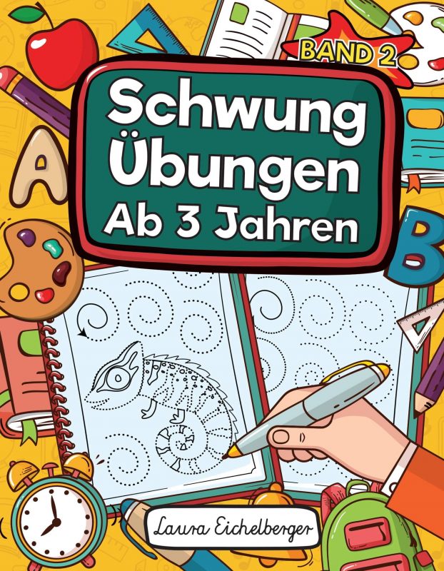 Schwungübungen Ab 3 Jahren: Übungsheft Mit Schwungübungen Zur Erhöhung Der Konzentration, Augen-Hand-Koordination Und Feinmotorik. Ideale Vorbereitung Für Den Kindergarten! - Bd 2.