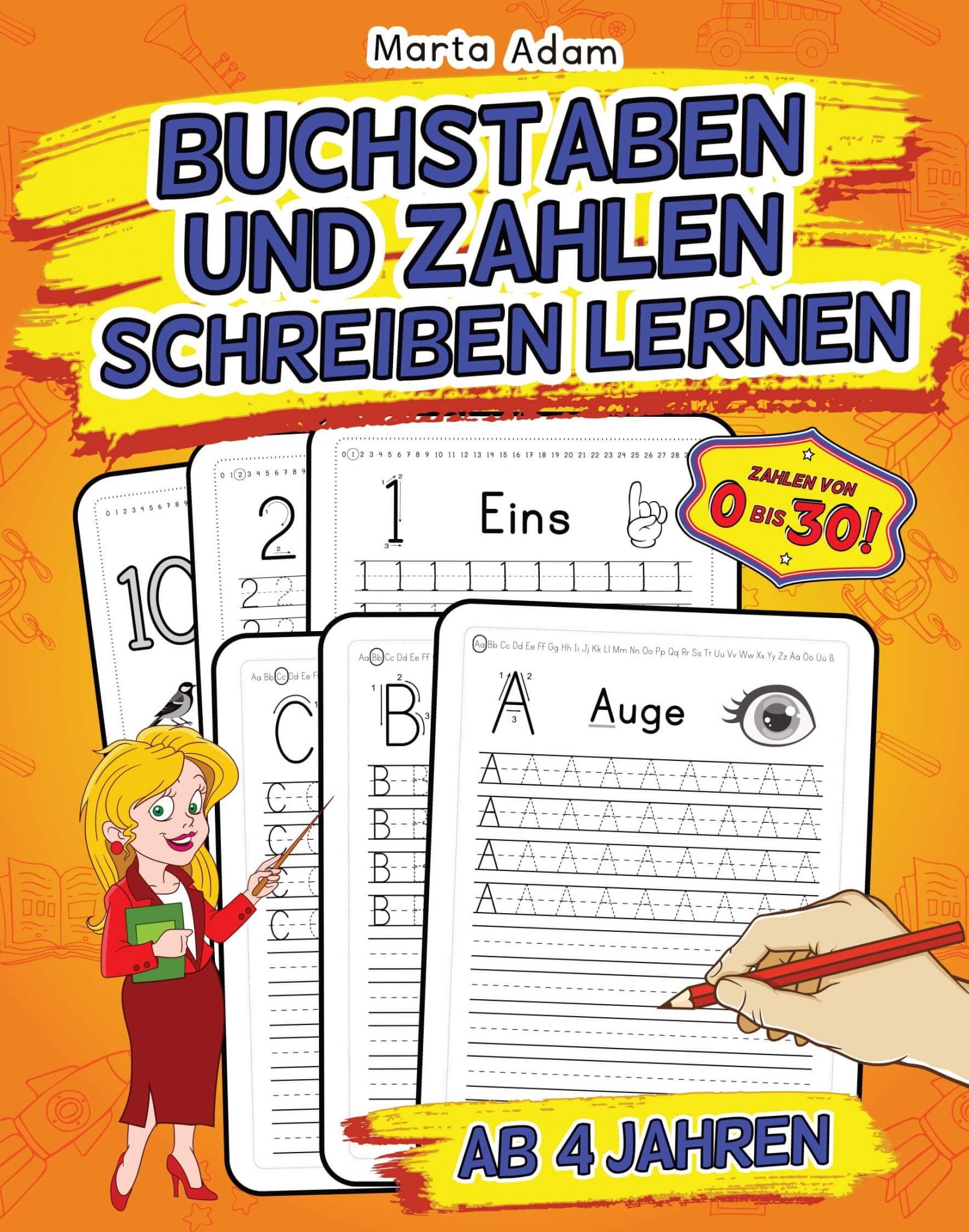 Buchstaben und Zahlen Schreiben Lernen Ab 4 Jahren » kinderbuchkaufen.de