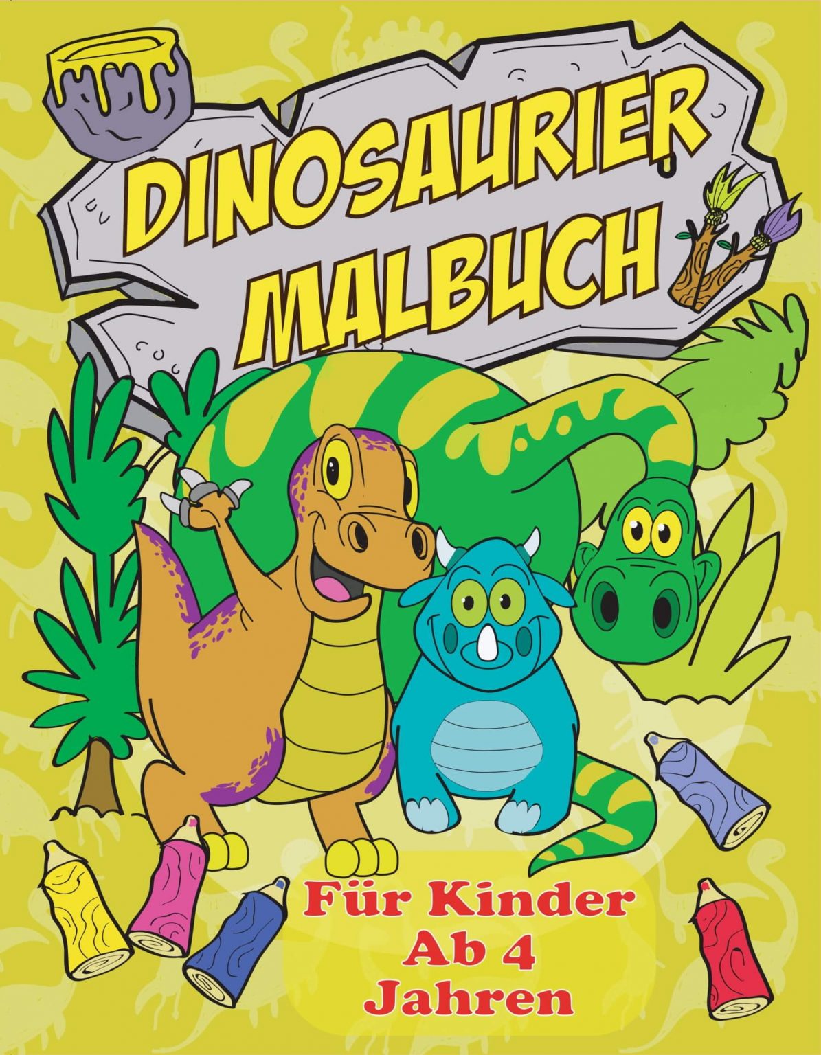 Dinosaurier Malbuch Für Kinder Ab 4 Jahren » Kinderbuchkaufen.de